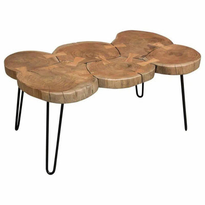 Unique Live Edge Rectangle Cocktail Table - LOOMLAN - Diamond Sofa - Coffee Tables