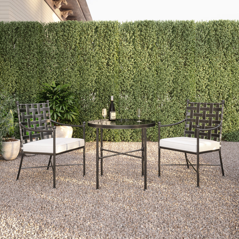 Provence Sunbrella Outdoor Dining Chair 2PC