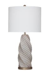 Vanessa Grey Polyresin Table Lamp - LOOMLAN - Bassett Mirror - Table Lamps