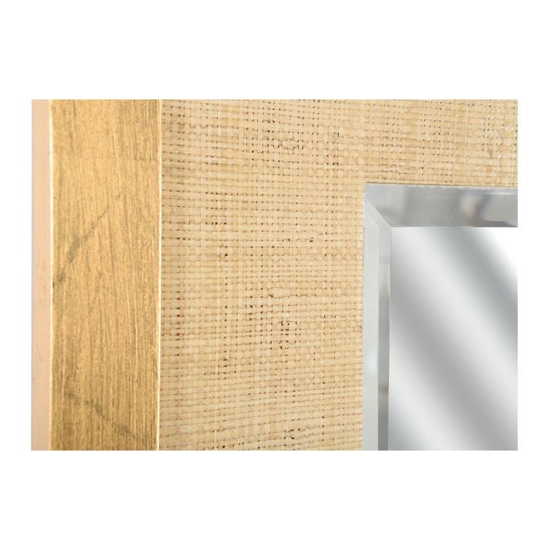 Vanessa Natural Raffia Warpped Wall Mirror - LOOMLAN - Wildwood - Wall Mirrors