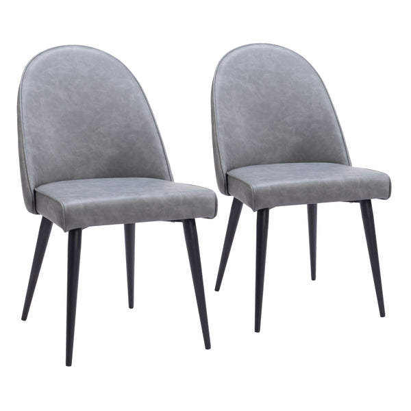 Silloth Gray Armless Dining Chair (Set of 2)