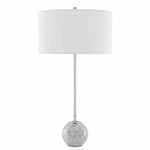 Veined Marble Polished Villette Table Lamp - LOOMLAN - Currey & Co - Table Lamps