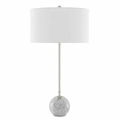 Veined Marble Polished Villette Table Lamp - LOOMLAN - Currey & Co - Table Lamps