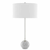 Veined Marble Polished Villette Table Lamp - LOOMLAN - Currey & Co - Table Lamps