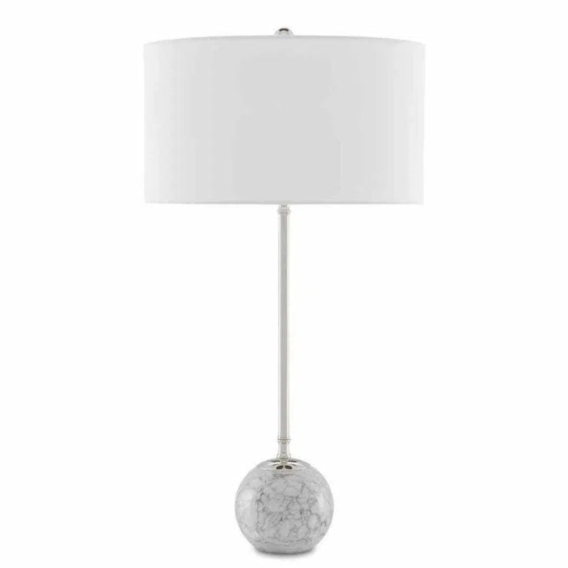 Veined Marble Polished Villette Table Lamp - LOOMLAN - Currey & Co - Table Lamps