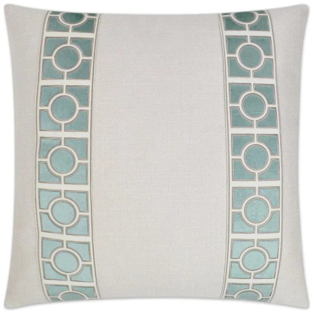 Vendome Seaglass Teal Throw Pillow Insert - LOOMLAN - D.V. Kap - Throw Pillows