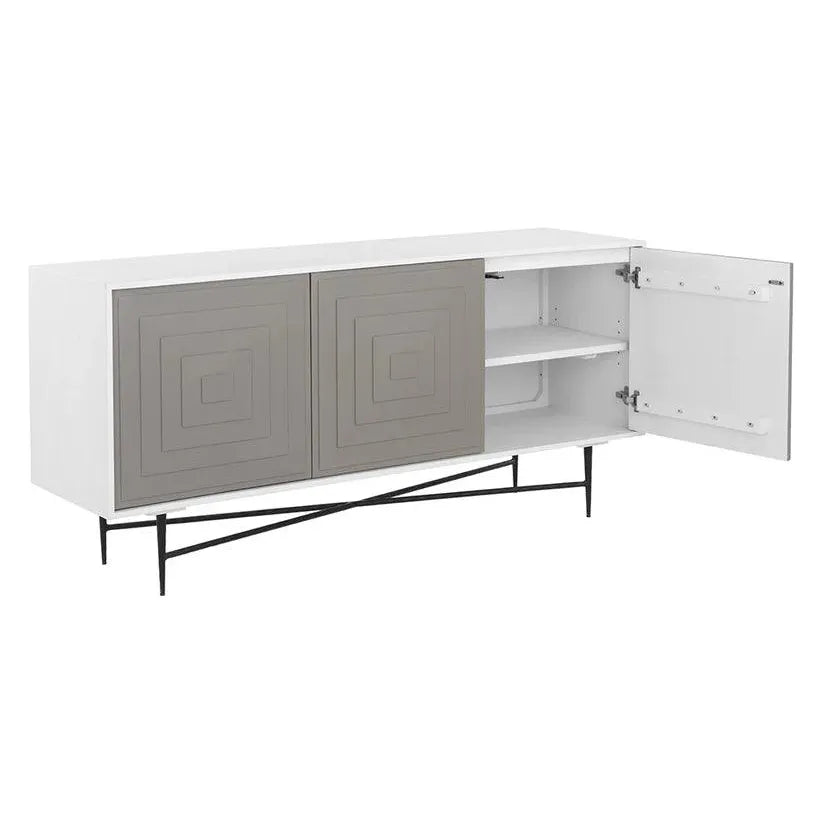 Ventana Sideboard - Large With Geometric - LOOMLAN - SUNPAN - Sideboards