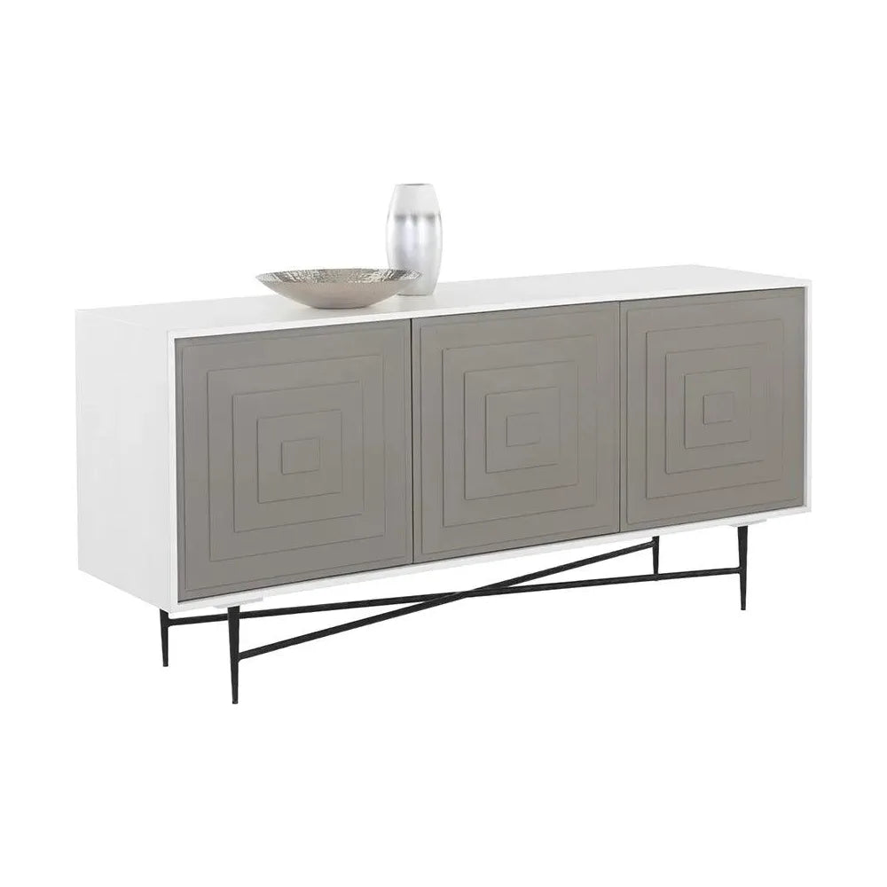 Ventana Sideboard - Large With Geometric - LOOMLAN - SUNPAN - Sideboards