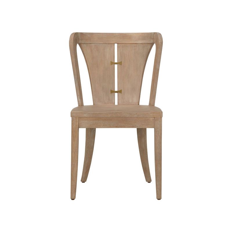 Venturi Wooden Brown Armless Chair - LOOMLAN - Wildwood - Dining Chairs