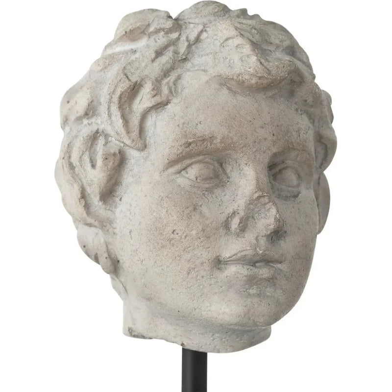 Venus Head On Stand Set Sculpture (Set Of 2) - LOOMLAN - Currey & Co - Statues & Sculptures