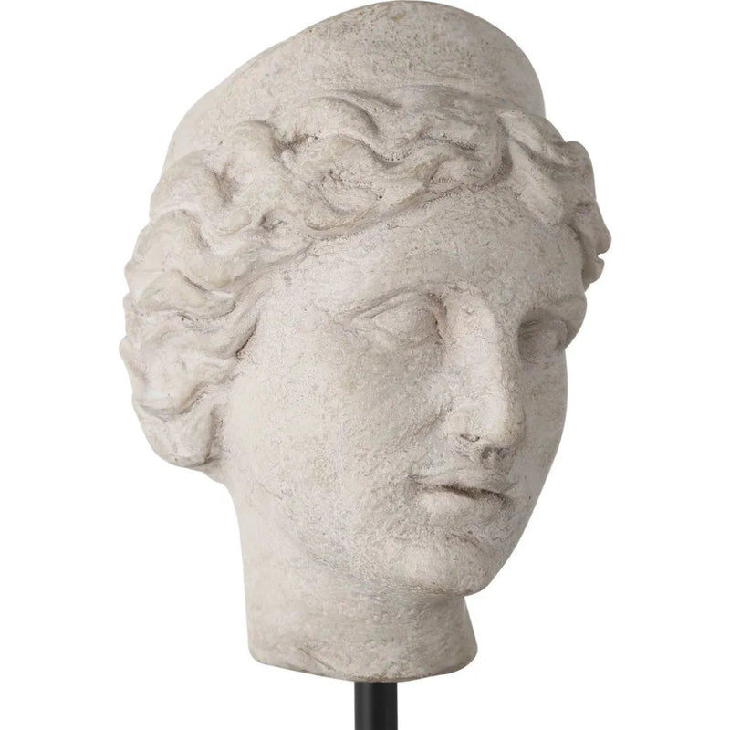 Venus Head On Stand Set Sculpture (Set Of 2) - LOOMLAN - Currey & Co - Statues & Sculptures