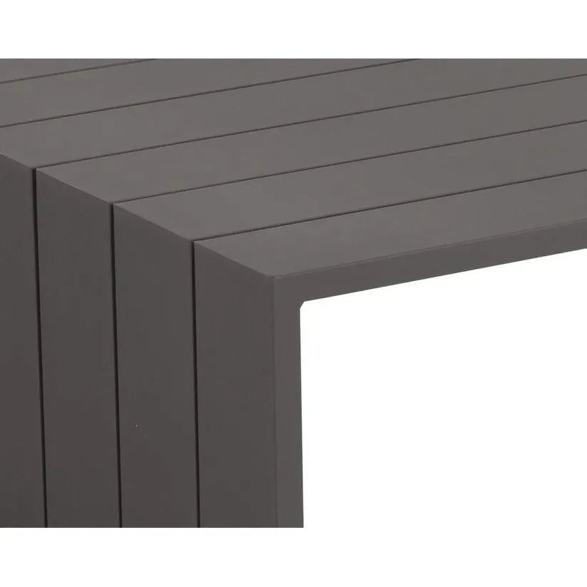 Verin Aluminum Outdoor Rectangular Coffee Table - LOOMLAN - SUNPAN - Outdoor Coffee Tables