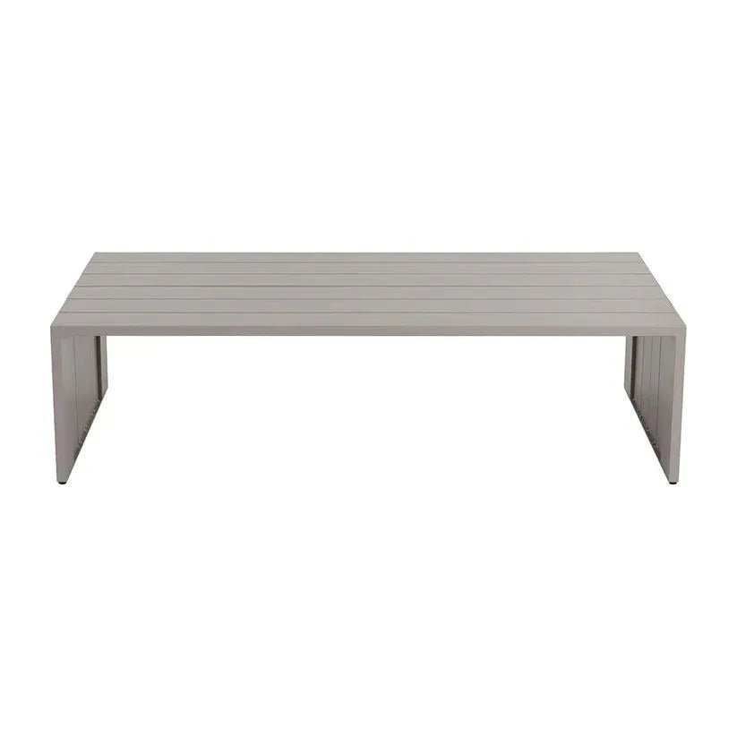 Verin Aluminum Outdoor Rectangular Coffee Table - LOOMLAN - SUNPAN - Outdoor Coffee Tables