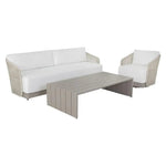 Verin Aluminum Outdoor Rectangular Coffee Table - LOOMLAN - SUNPAN - Outdoor Coffee Tables