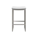 Verin Fabric Streamlined Outdoor Barstool - LOOMLAN - SUNPAN - Outdoor Bar Stools