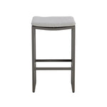 Verin Fabric Streamlined Outdoor Barstool - LOOMLAN - SUNPAN - Outdoor Bar Stools