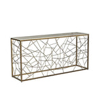 Vero Console Table Marble Top & Bronze Base - LOOMLAN - SUNPAN - Console Tables