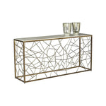 Vero Console Table Marble Top & Bronze Base - LOOMLAN - SUNPAN - Console Tables