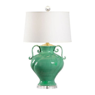 Verona Green Italian Design Brass Finish Table Lamp - LOOMLAN - Chelsea House - Table Lamps