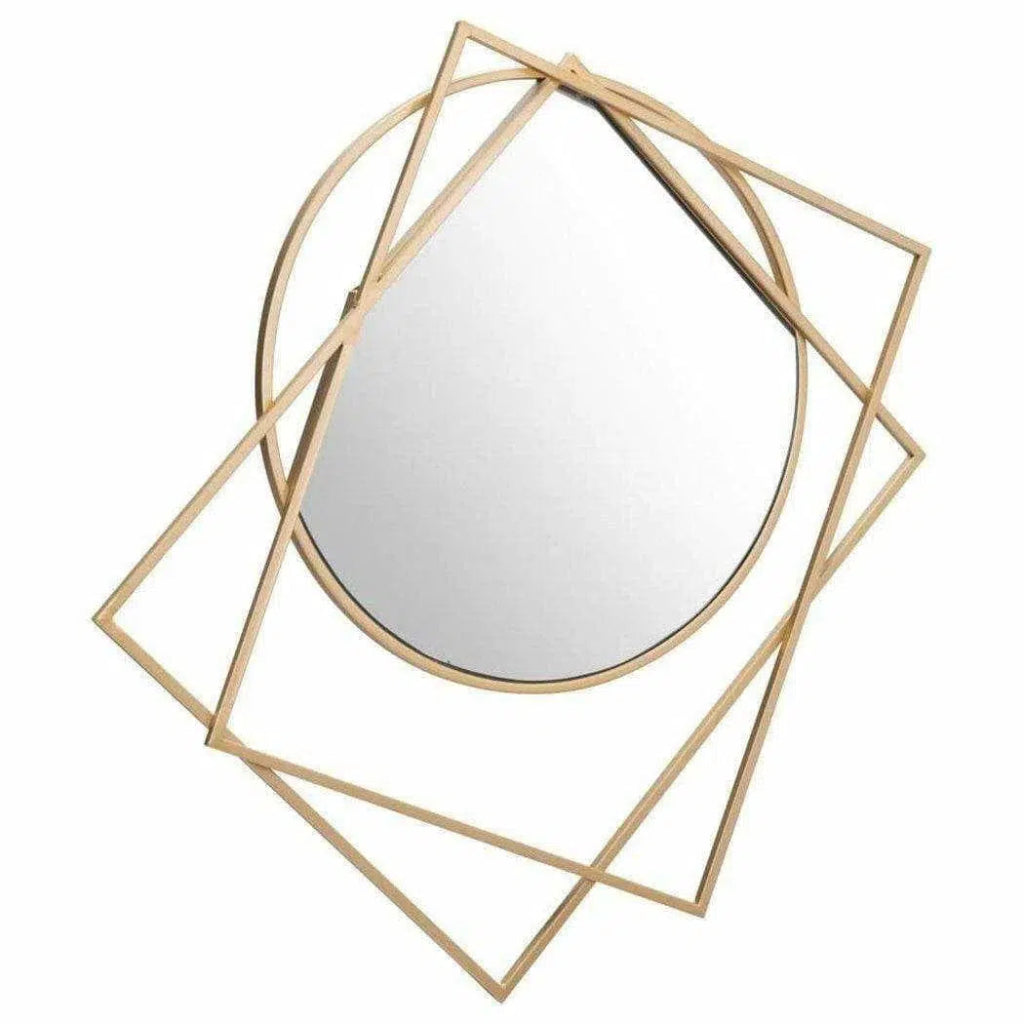 Vertex Mirror Gold - LOOMLAN - Zuo Modern - Wall Mirrors