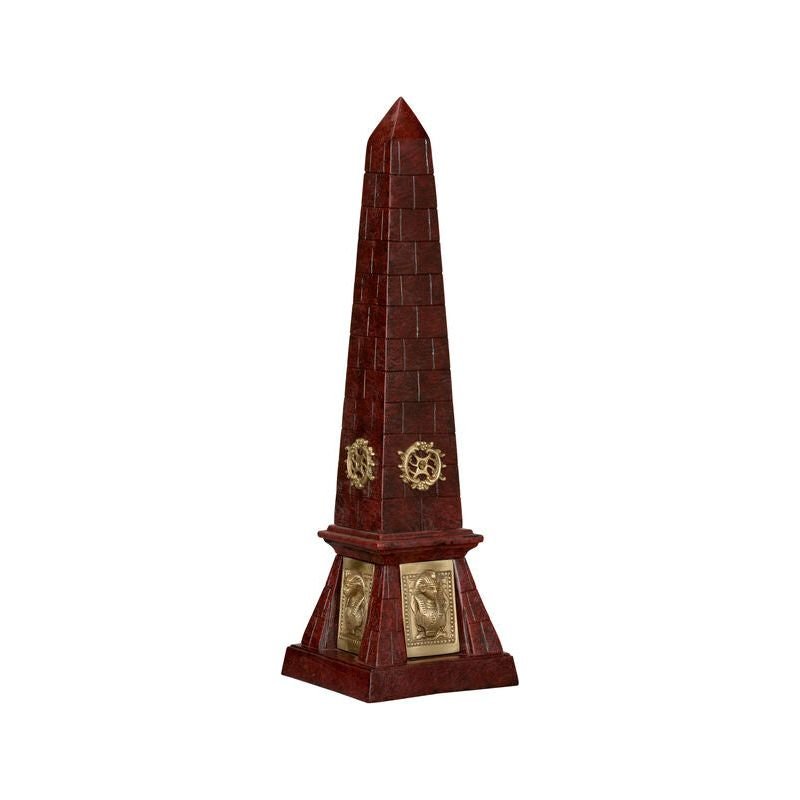 Victory Obelisk Brass Charm Sculpture - LOOMLAN - Wildwood - Statues & Sculptures