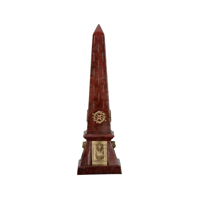 Victory Obelisk Brass Charm Sculpture - LOOMLAN - Wildwood - Statues & Sculptures