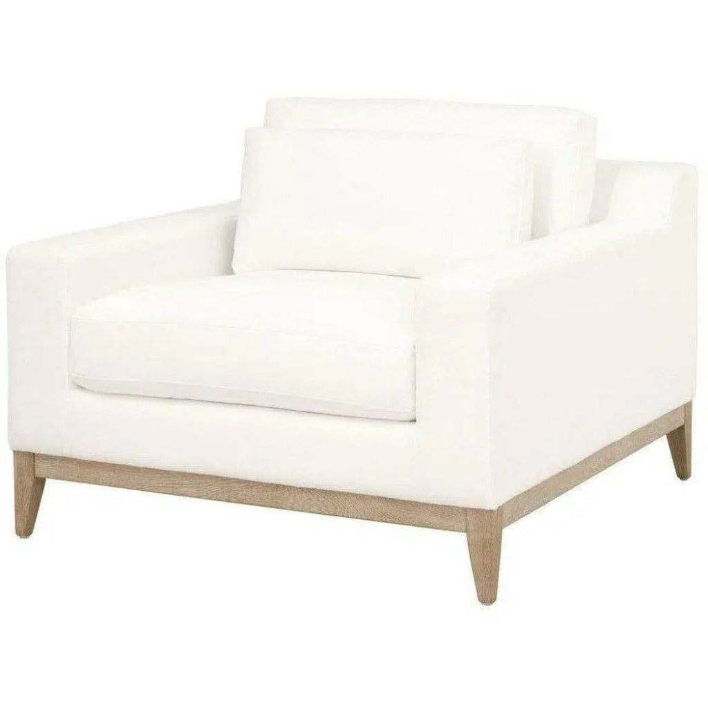 Vienna Track Arm Sofa Chair LiveSmart White - LOOMLAN - Essentials For Living - Club Chairs