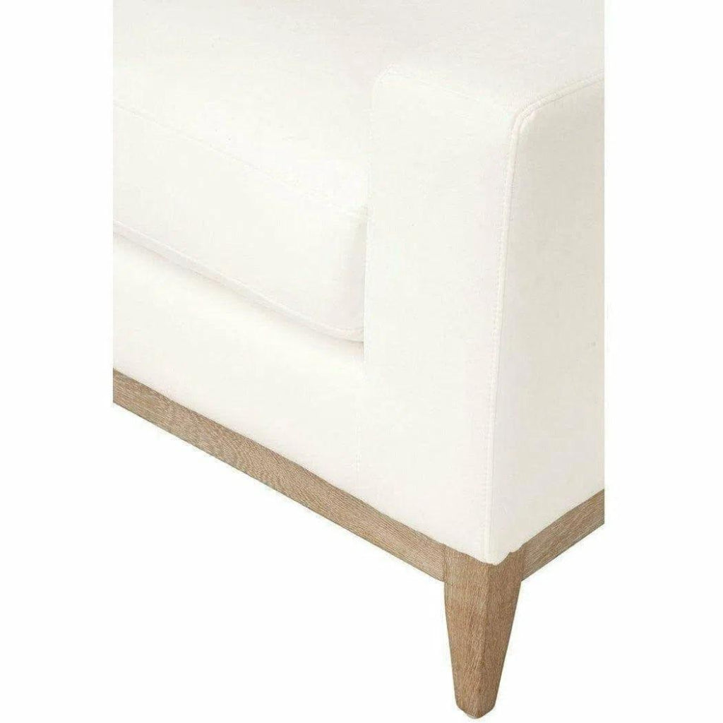 Vienna Track Arm Sofa Chair LiveSmart White - LOOMLAN - Essentials For Living - Club Chairs