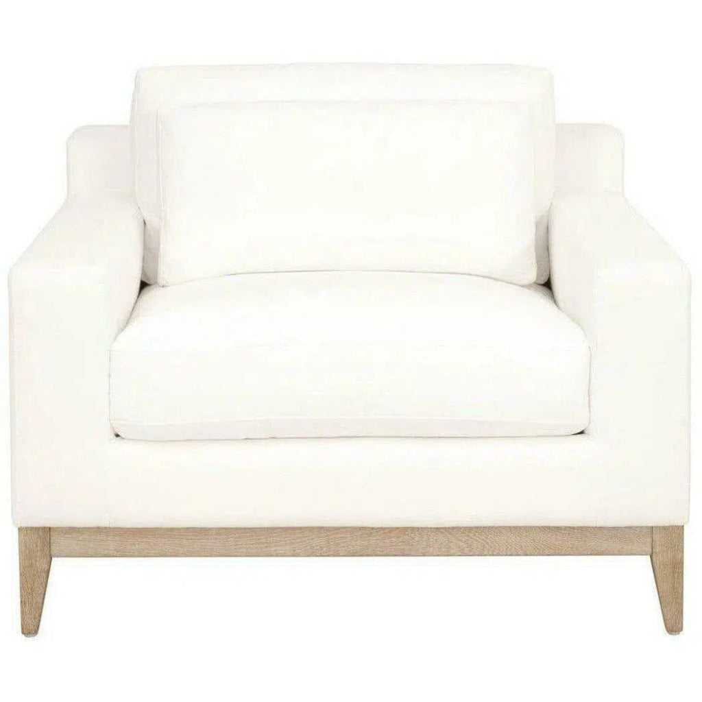 Vienna Track Arm Sofa Chair LiveSmart White - LOOMLAN - Essentials For Living - Club Chairs