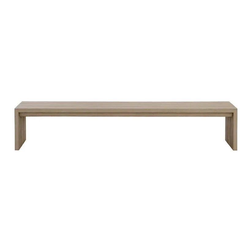 Viga Wooden Outdoor Backless Bench - LOOMLAN - SUNPAN - Outdoor Benches