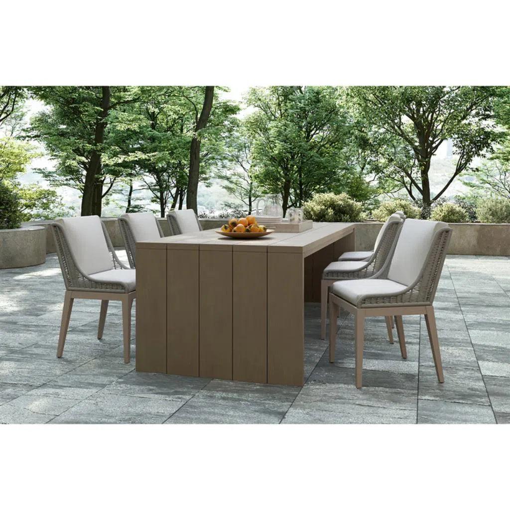 Viga Wooden Outdoor Rectangular Dining Table - LOOMLAN - SUNPAN - Outdoor Dining Tables