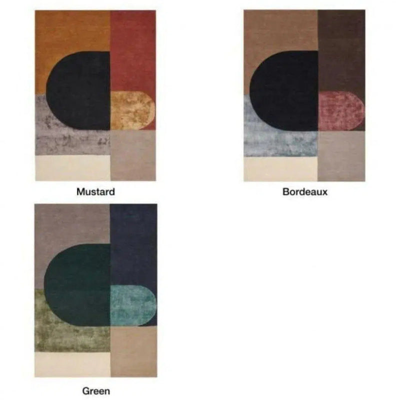 Vilja Bordeaux Brown Handmade Wool Rug - LOOMLAN - Linie Design - Area Rugs