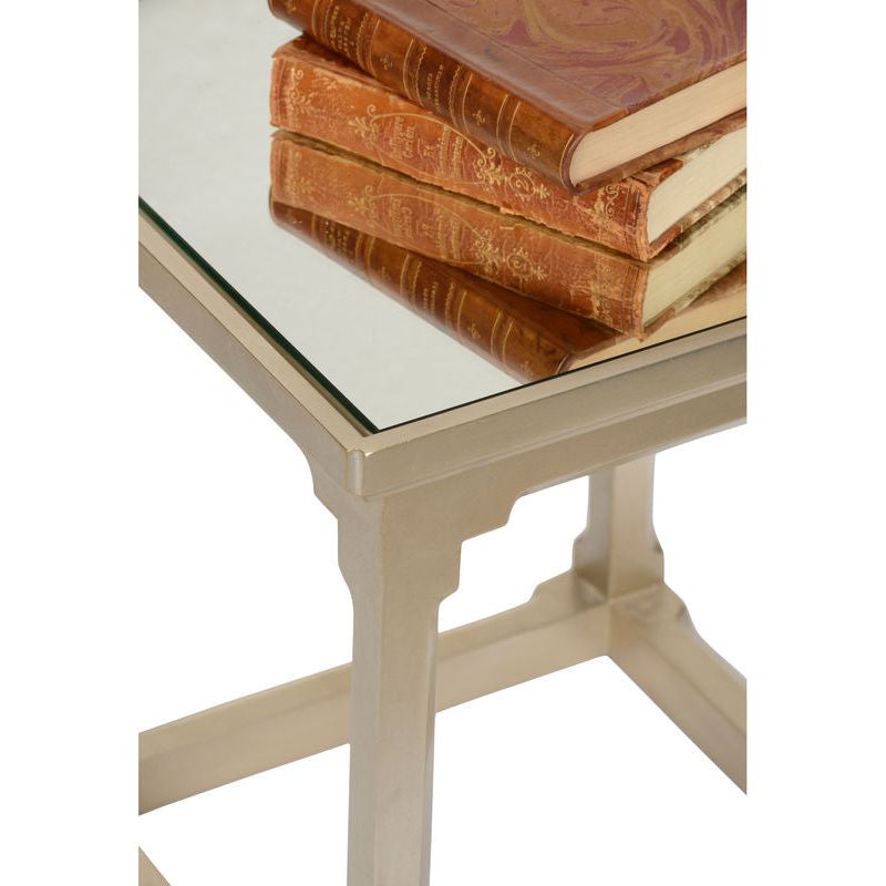 Vinh Mirrored Top Square Side Table - LOOMLAN - Wildwood - Side Tables