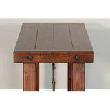 Vintage Look Dark Stain Wood Sofa Table - LOOMLAN - Sunny D - Console Tables