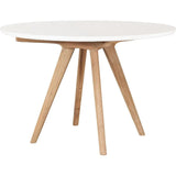 Viola White Teak & Concrete Outdoor Dining Table - LOOMLAN - Seasonal Living - Outdoor Dining Tables