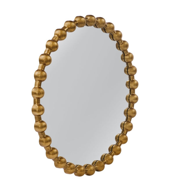 Violette Gold Leaf Finish Wall Mirror - LOOMLAN - Bassett Mirror - Wall Mirrors