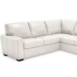 Virginia Symmetrical White Leather Sectional - LOOMLAN - Uptown Sebastian - Sectionals