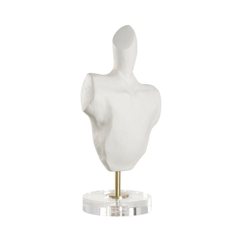 Vogue Modern Style White Sculpture - LOOMLAN - Wildwood - Statues & Sculptures