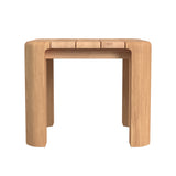 Natural Teak Rectangular Outdoor End Table