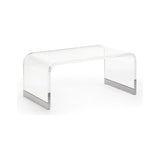 Waterfall Acrylic Made Clear Coffee Table - LOOMLAN - Chelsea House - Coffee Tables