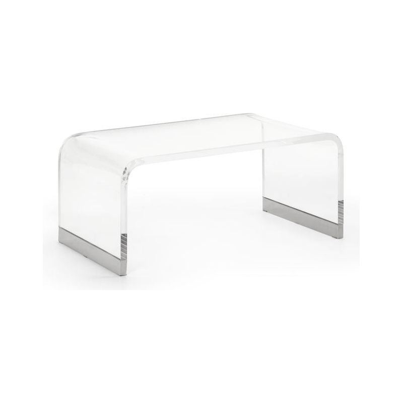 Waterfall Acrylic Made Clear Coffee Table - LOOMLAN - Chelsea House - Coffee Tables