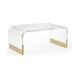 Waterfall Acrylic Made Clear Coffee Table - LOOMLAN - Chelsea House - Coffee Tables