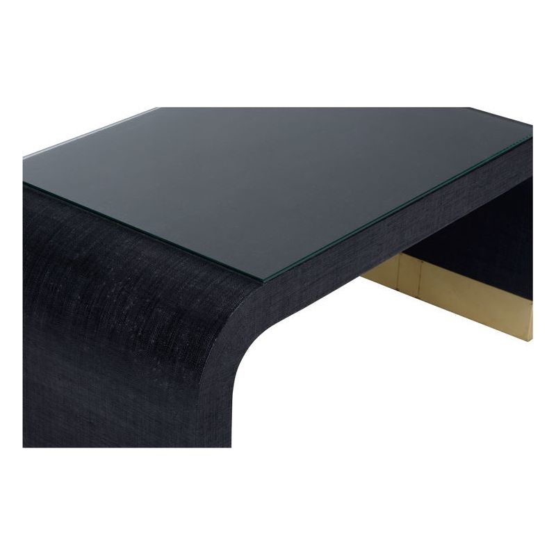 Waterfall Raffia Warpped Coffee Table - LOOMLAN - Chelsea House - Coffee Tables