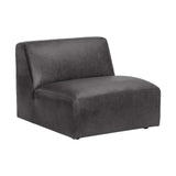 Watson Leather Modular Armless Chair - LOOMLAN - SUNPAN - Modular Sofas