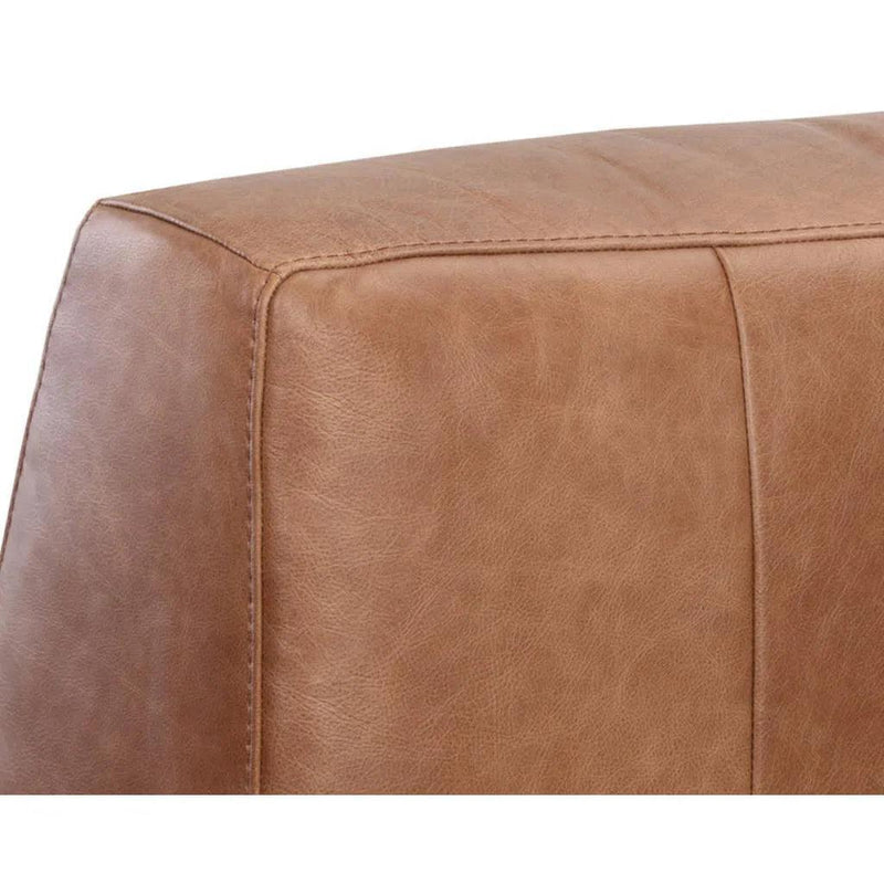 Watson Leather Modular Armless Chair - LOOMLAN - SUNPAN - Modular Sofas