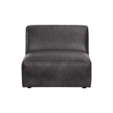 Watson Leather Modular Armless Chair - LOOMLAN - SUNPAN - Modular Sofas