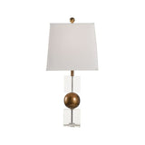 Watts Topped Crisp Round Table Lamp - LOOMLAN - Chelsea House - Table Lamps