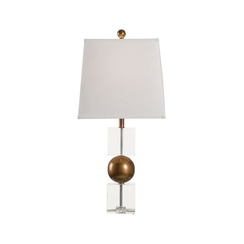 Watts Topped Crisp Round Table Lamp - LOOMLAN - Chelsea House - Table Lamps