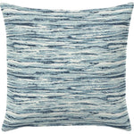 Wave Ripple Indigo Handmade Outdoor Pillow - LOOMLAN - Earnest Collection - Outdoor Pillows