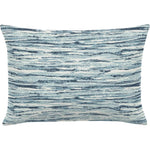 Wave Ripple Indigo Handmade Outdoor Pillow - LOOMLAN - Earnest Collection - Outdoor Pillows